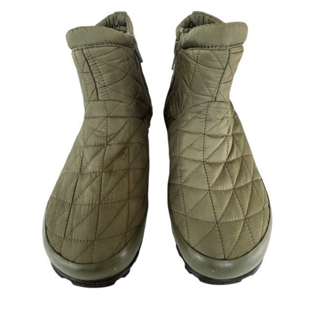 Bogs‎ Snowday Quilted Olive Green Ankle Boots Women's Warm Winter  - 6